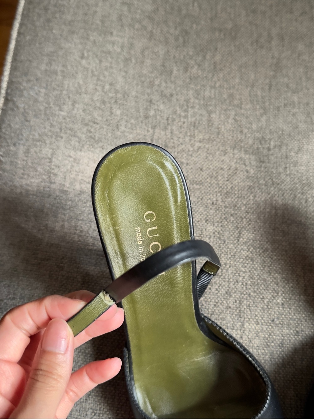 Vintage Gucci x Tom Ford black slingback heels - Picture 7 of 8